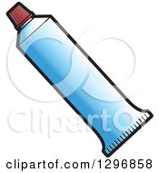 Poster, Art Print Of Blue Tube Of Toothpaste