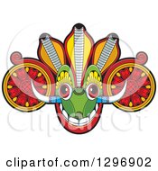 Poster, Art Print Of Tribal Devil Dance Mask With Horns
