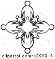 Clipart Of Black And White Families Holding Hands In A Circle Royalty Free Vector Illustration by Lal Perera