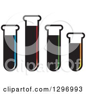 Poster, Art Print Of Test Tubes Of Colorful Liquids