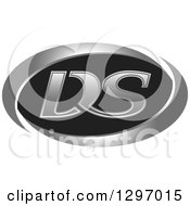 Poster, Art Print Of Chrome And Black Ds Oval Logo