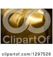 Clipart Of A 3d Gold Flame Texture Background 5 Royalty Free Illustration