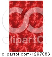 Poster, Art Print Of Seamless Red Fratal Background