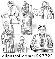 Poster, Art Print Of Black And White Bishops And Shadows