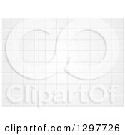 Clipart Of A Grayscale Background Of Tiles Royalty Free Vector Illustration