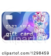 Gradient Gift Card With Floating Presents