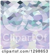 Poster, Art Print Of Low Poly Abstract Geometric Background Of Purple Ranges
