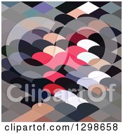Clipart Of A Low Poly Abstract Geometric Background Of Pebbles Royalty Free Vector Illustration