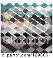 Poster, Art Print Of Low Poly Abstract Geometric Background Of A Flock Of Birds