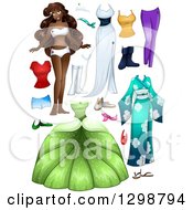 Poster, Art Print Of Beautiful African Princess With Accessories And Apparel