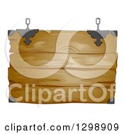 Hanging Rustic Wooden Sign