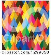 Poster, Art Print Of Geometric Background Of Colorful Arrows Or Pyramids