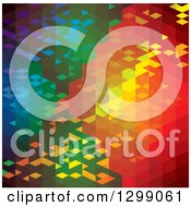 Clipart Of A Geometric Abstract Colorful Background Royalty Free Vector Illustration