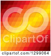 Poster, Art Print Of Geometric Background Of Orange And Yellow