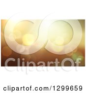 Poster, Art Print Of Golden Bokeh Light Flare Background