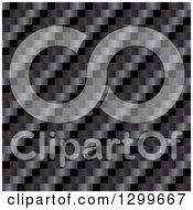 Clipart Of A Dark Diagonal Carbon Fiber Texture Background Royalty Free Vector Illustration