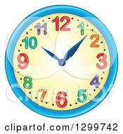 Poster, Art Print Of Colorful Wall Clock