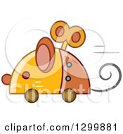 Clipart Of A Steampunk Robotic Mouse Royalty Free Vector Illustration by BNP Design Studio