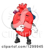 Cartoon Heart Character Under Attack