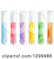 Poster, Art Print Of Test Tubes With Colorful Chemicals