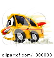 Cartoon Aggressive Race Car