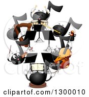 Poster, Art Print Of Music Note Orchestra