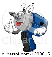 Cartoon Power Drill Impact Wrench Giving A Thumb Up