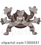Poster, Art Print Of Cartoon Attacking Spider