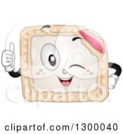 Poster, Art Print Of Cartoon Pop Tart Character Winking And Giving A Thumb Up