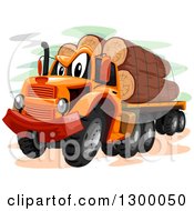 Poster, Art Print Of Cartoon Logging Truck