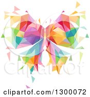 Poster, Art Print Of Colorful Geometric Butterfly