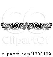 Clipart Of A Black And White Ornate Vintage Border 11 Royalty Free Vector Illustration