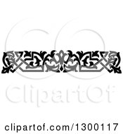 Clipart Of A Black And White Ornate Vintage Border 8 Royalty Free Vector Illustration