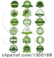 Poster, Art Print Of Green Natural Quality Product Labels