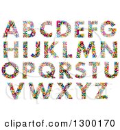 Clipart Of Colorful Capital Alphabet Letters Royalty Free Vector Illustration