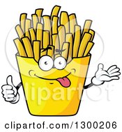 Poster, Art Print Of Cartoon Goofy French Fries Character