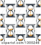 Poster, Art Print Of Seamless Pattern Background Of Hourglasses 2