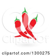 Clipart Of Spicy Sriracha Chili Peppers Royalty Free Vector Illustration
