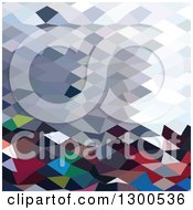 Clipart Of A Low Poly Abstract Geometric Background Of A Tidal Wave Royalty Free Vector Illustration