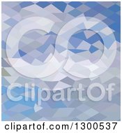 Clipart Of A Low Poly Abstract Geometric Background Of Ocean Waves Royalty Free Vector Illustration