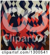 Poster, Art Print Of Low Poly Abstract Geometric Background Of Harlequin
