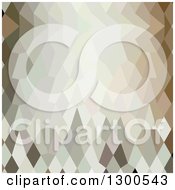 Clipart Of A Low Poly Abstract Geometric Background Of Field Drab Royalty Free Vector Illustration
