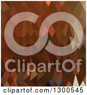 Clipart Of A Low Poly Abstract Geometric Background Of A Brown Forest Royalty Free Vector Illustration