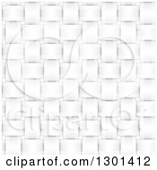 Poster, Art Print Of 3d Grayscale Seamless Weave Texture Background