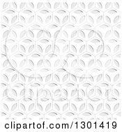 Clipart Of A Seamless Ornate Grayscale Pattern Background Royalty Free Vector Illustration