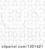 Clipart Of A 3d Grayscale Weave Texture Background Royalty Free Vector Illustration