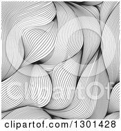 Poster, Art Print Of Seamless Abstract Line Art Weave Background