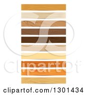 Strips Of Wood Grain On White