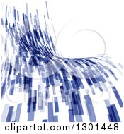 Poster, Art Print Of Blue Abstract Flow Background