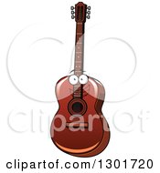 Poster, Art Print Of Cartoon Acoustic Guitar Character